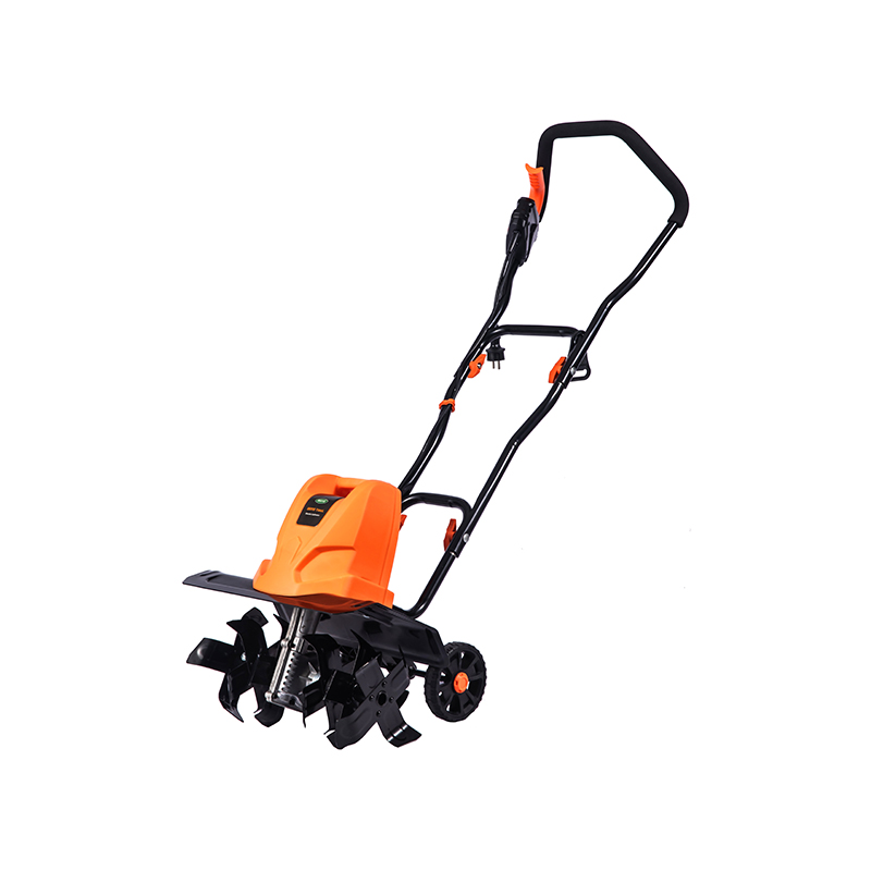 OT7A503 Electric Tiller China Garden Tool 1500W 6 cuchillas ajustables con rueda extraíble plegable